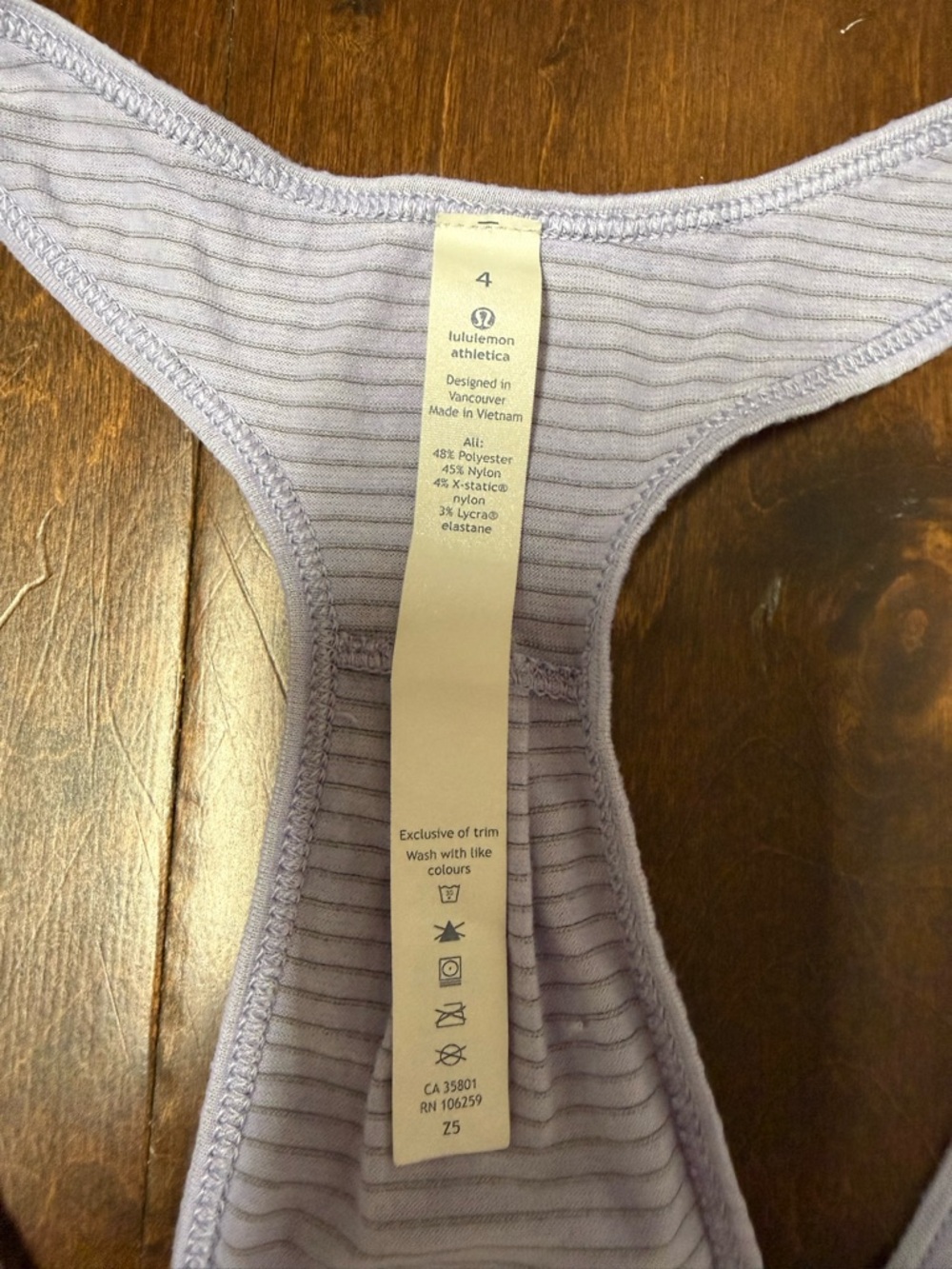 lululemon athletica Periwinkle Racerback Tank - Picture 3 of 3